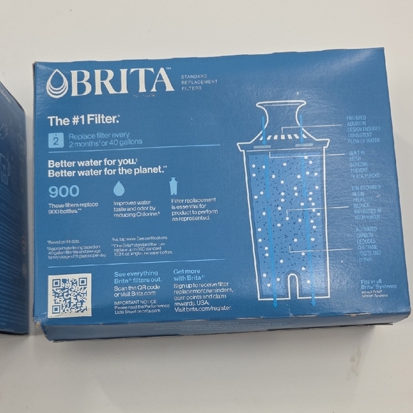 Brita Blue and White Filter Pack 6 Individual Filters (3 In Each Box) New - Picture 8 of 11